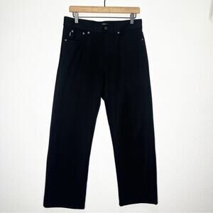 MOSCHINO Jeans Straight Stretch Wide Leg High Rise Pants Designer Quiet Luxury